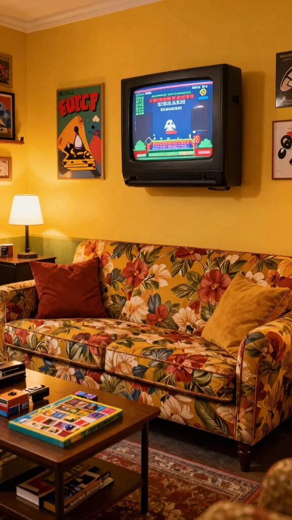 10 Game Room Couch Ideas for Long Sessions Without the Back Pain - 8. Vintage-Inspired Couches for Unique Style 1