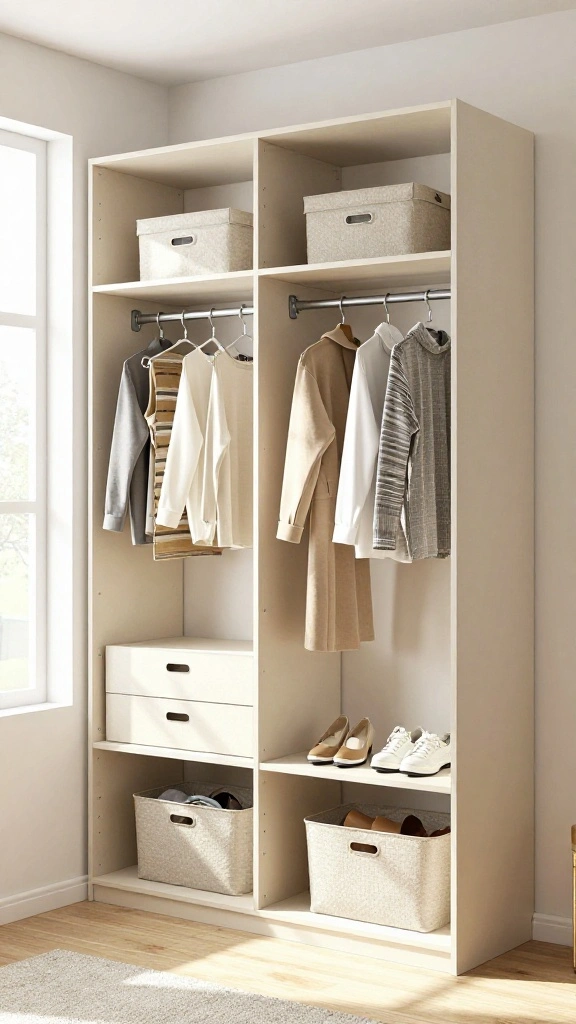 10 His and Hers Walk-in Wardrobe Layout Ideas for a Shared Space - 4. Adjustable Systems for Flexibility 1