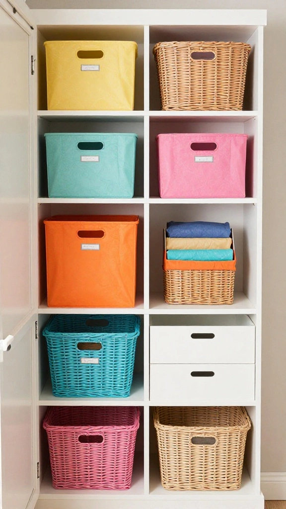 10 His and Hers Walk-in Wardrobe Layout Ideas for a Shared Space - 9. Customizable Accessories and Storage Bins 1