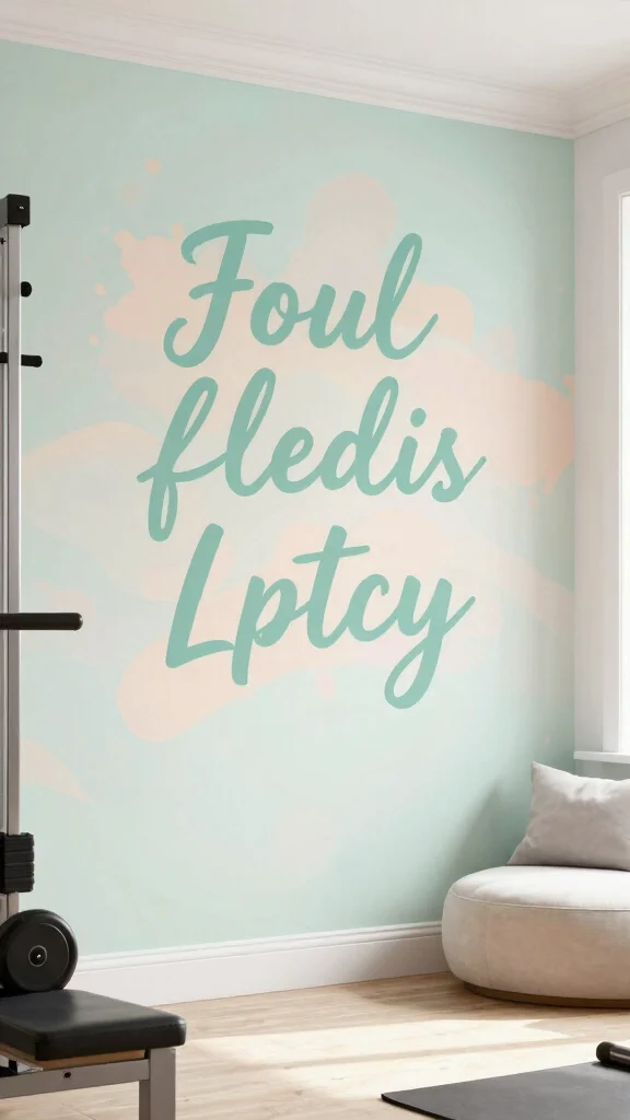 10 Home Gym Wallpaper Ideas From Bold Graphics to Dark Moody Walls - 2. Motivational Quotes in Subtle Styles 1