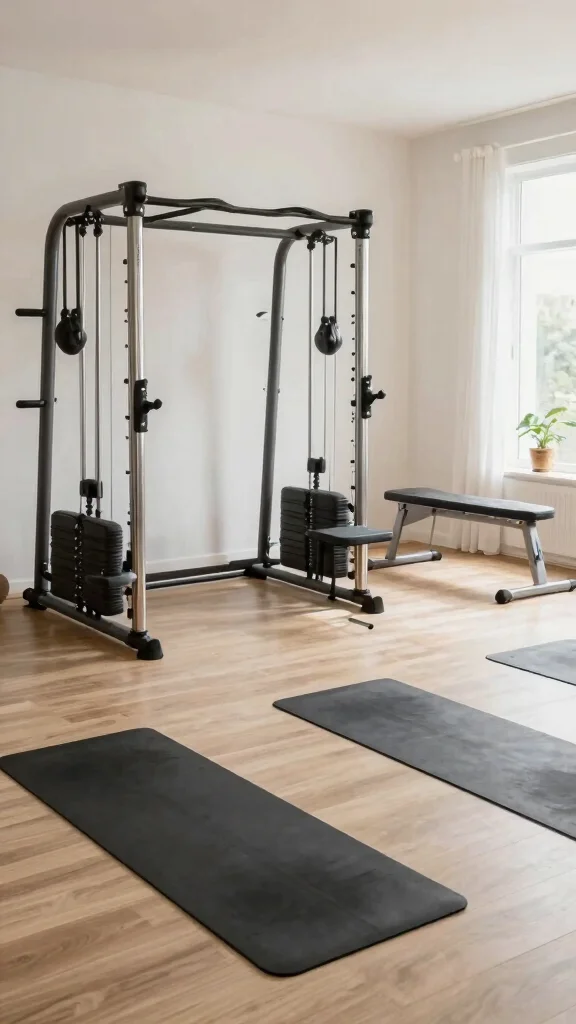 10 Japandi Home Gym Ideas for a Calm, Minimal Training Space - 10. Versatile Multi-Use Space 1