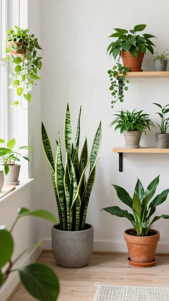 10 Japandi Home Gym Ideas for a Calm, Minimal Training Space - 5. Incorporate Nature with Plants 1
