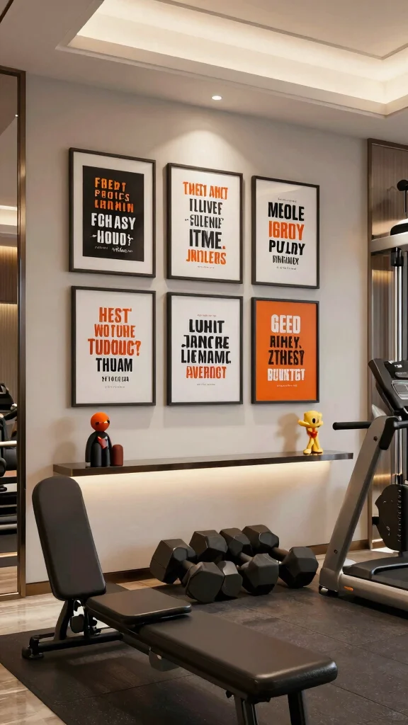 10 Luxury Home Gym Design Ideas Worth Every Investment - 5. Inspirational Decor 1
