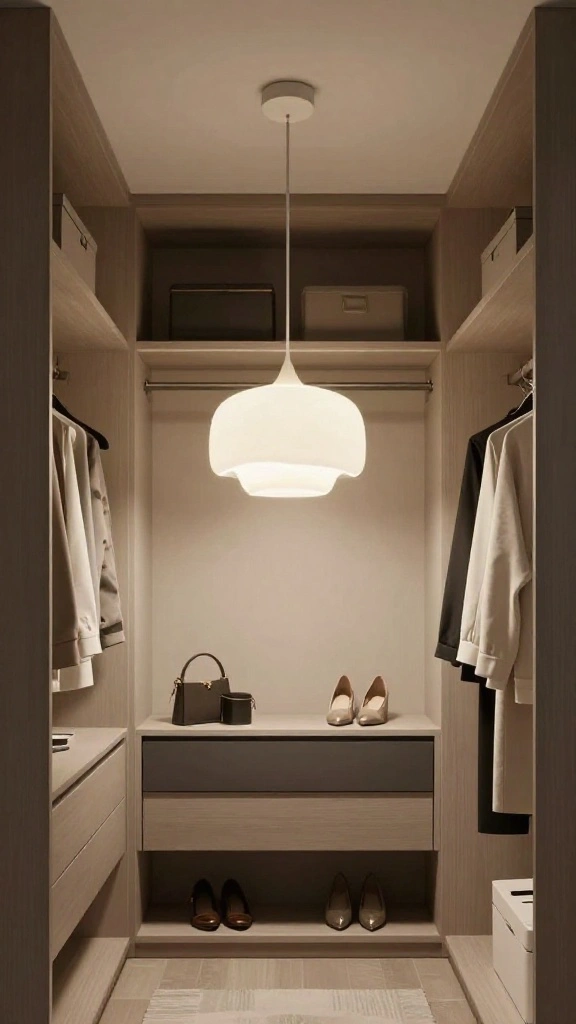 10 Walk-in Closet Chandelier Ideas That Make the Space Feel Special - 7. Statement Pendant Lights 1