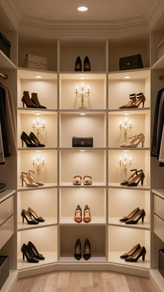 10 Walk-in Closet Chandelier Ideas That Make the Space Feel Special - 9. Elegant Chandelier Wall Sconces 1