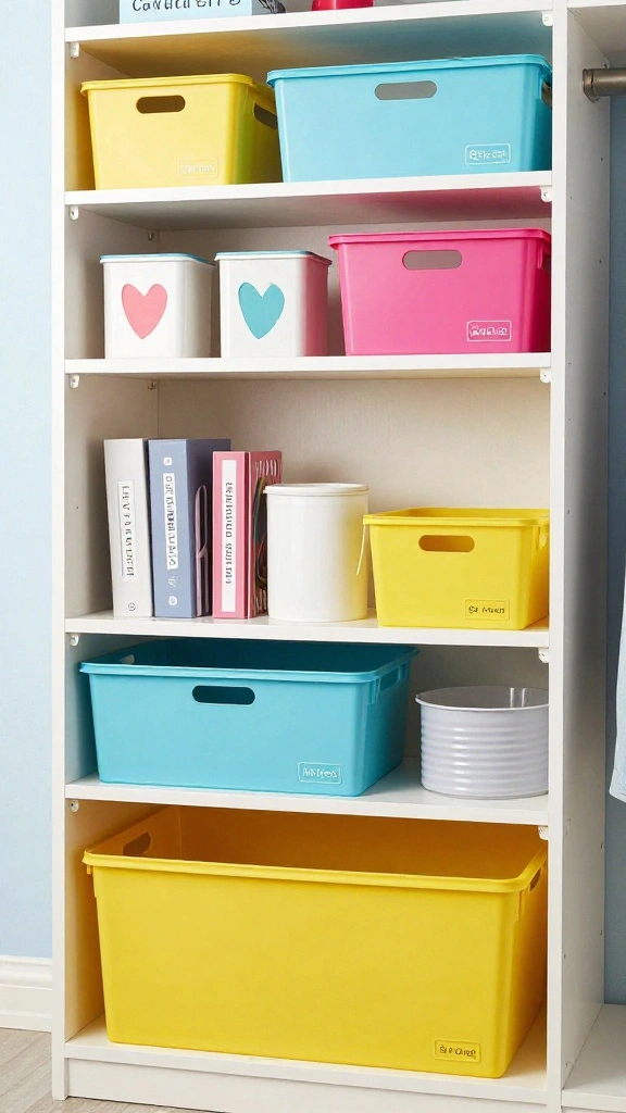 10 Walk-in Closet Island Ideas for Extra Storage and Folding Space - 10. Custom Color-Coded Island 1