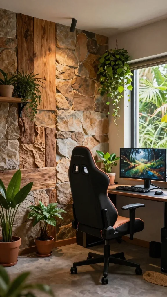 11 3D Wall Panel Concepts for Game Rooms That Add Serious Texture - 2. Nature-Inspired Panels 1