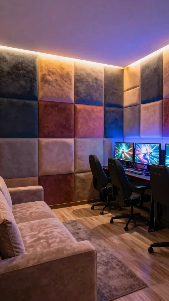 11 3D Wall Panel Concepts for Game Rooms That Add Serious Texture - 7. Soft Foam Panels 1