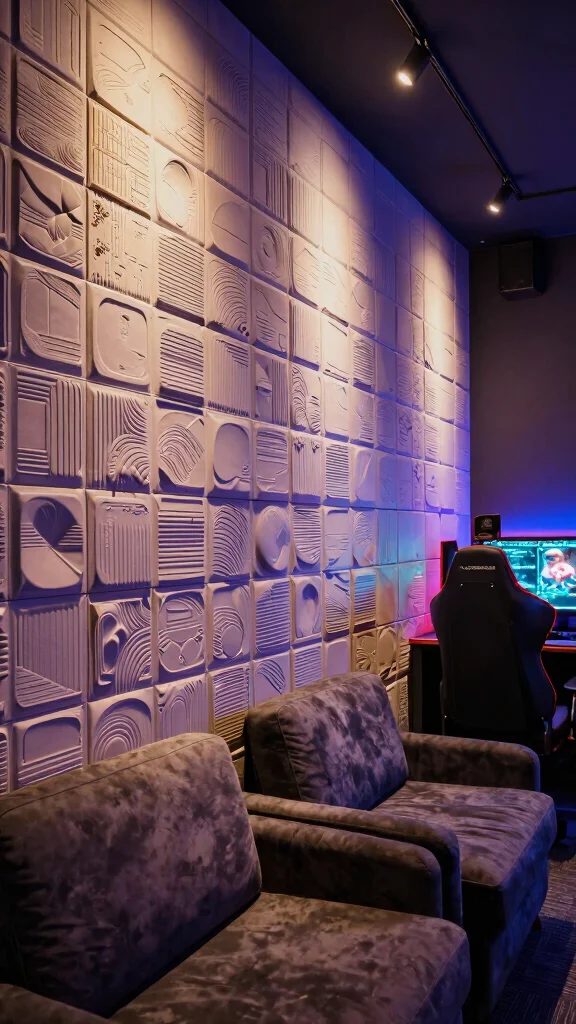 11 3D Wall Panel Concepts for Game Rooms That Add Serious Texture - 9. Tactile Wall Tiles 1