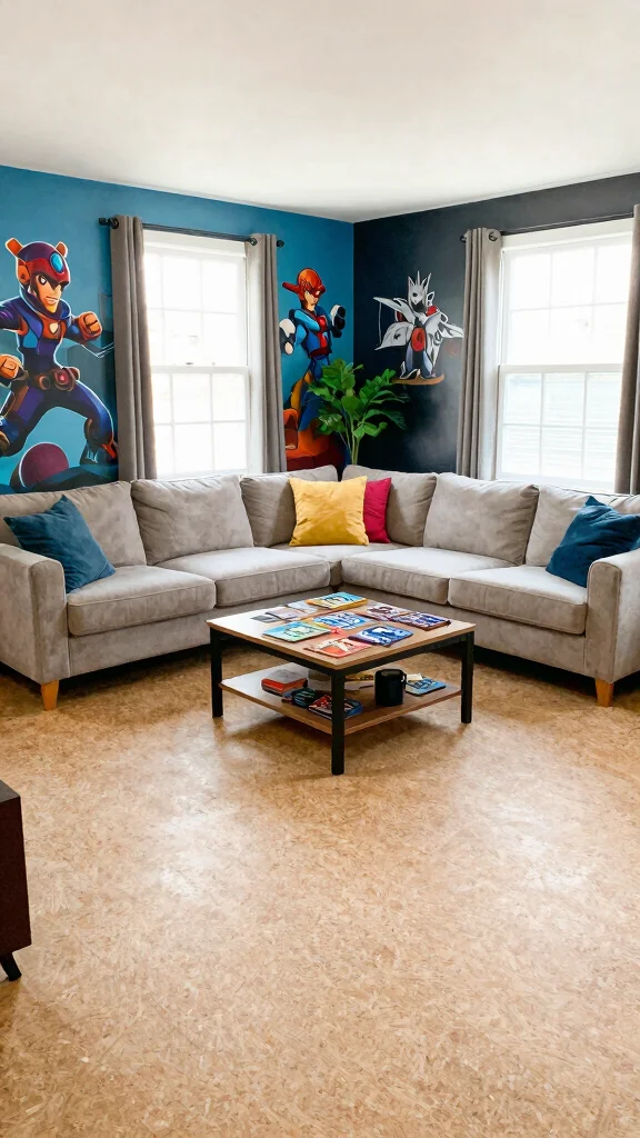 11 Game Room Flooring Ideas That Are Durable and Look Great - 1. Sustainable Cork Flooring 1