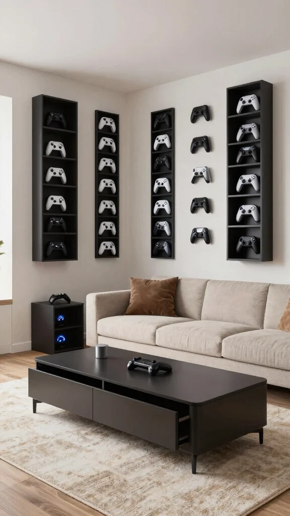 11 Game Room Furniture Ideas That Balance Comfort and Function - 10. Compact Storage Solutions 1