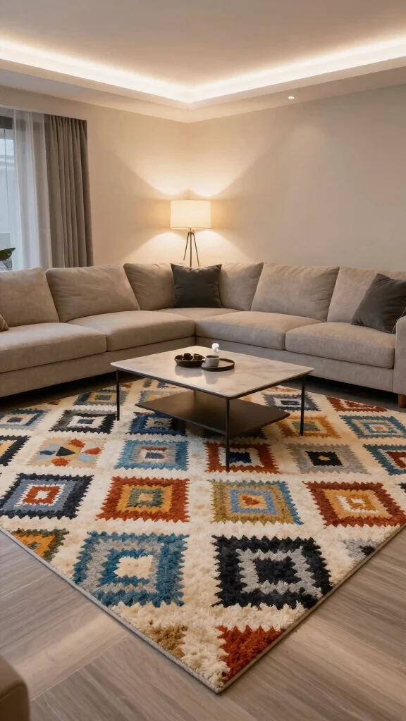 11 Game Room Furniture Ideas That Balance Comfort and Function - 8. Comfortable Rugs 1