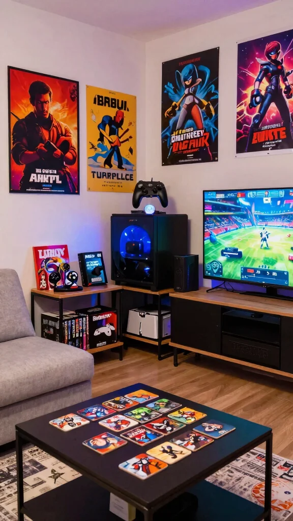 11 Game Room Furniture Ideas That Balance Comfort and Function - 9. Personal Touches 1