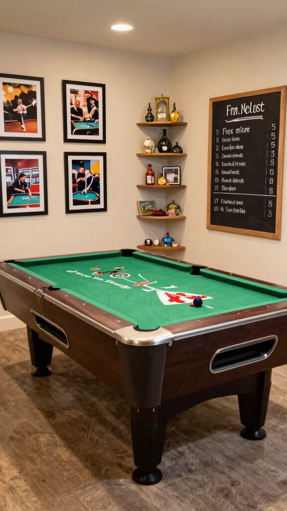 11 Game Room Ideas With a Pool Table for the Perfect Game Night - 11. Personalized Touches 1