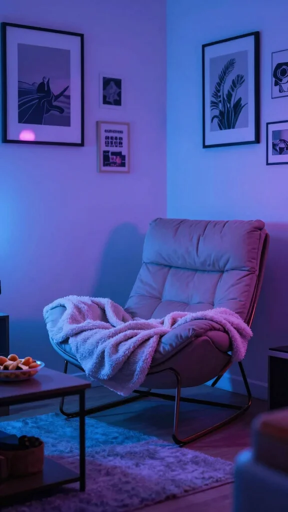 11 Game Room Neon Light Ideas That Turn Any Room Into an Arcade - 11. Neon Mood Lighting for a Calm Retreat 1
