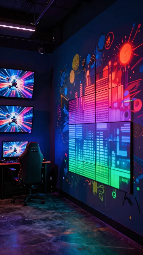 11 Game Room Trends in 2026 Worth Building Into Your Next Setup - 10. Interactive Wall Art 1