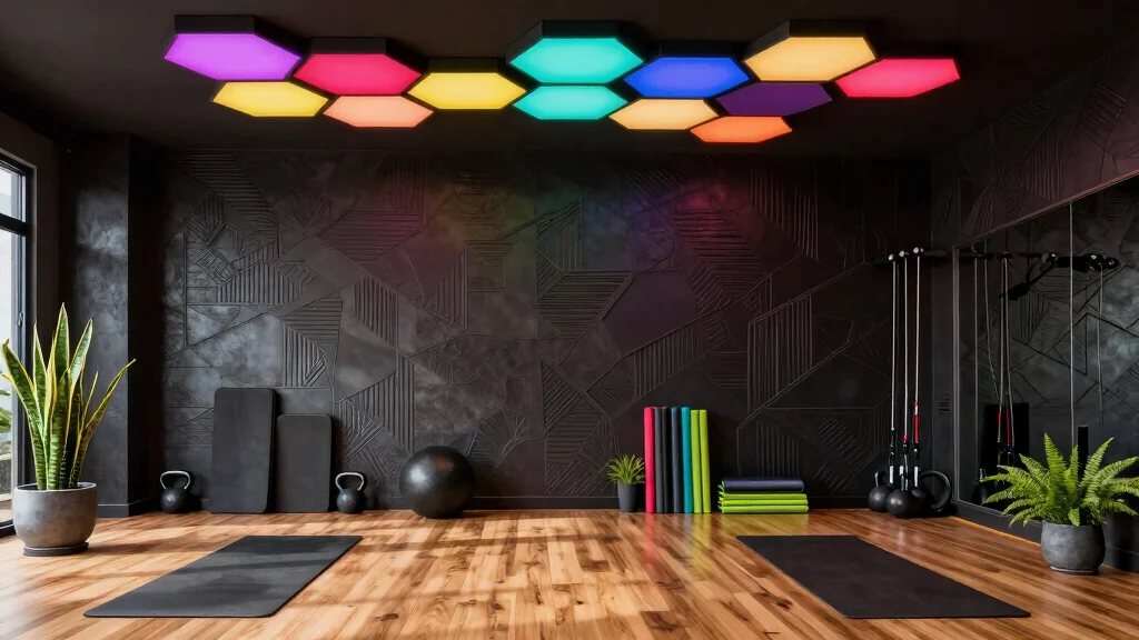 11 Hexagon Light Ideas for Home Gyms That Add Style and Energy