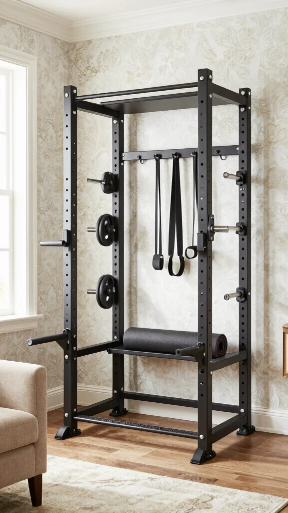 11 Home Gym Rack Ideas for Strength Training in Any Space - 6. Custom Built-In Racks 1