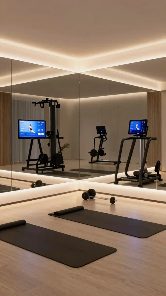 11 Home Gym Trends in 2026 Worth Building Into Your Next Setup - 3. Smart Home Gym Technology 1