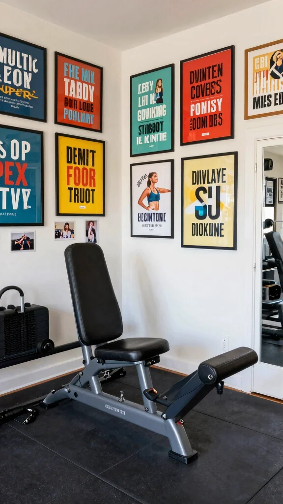 11 Home Gym Trends in 2026 Worth Building Into Your Next Setup - 8. Personalization Through Art and Decor 1