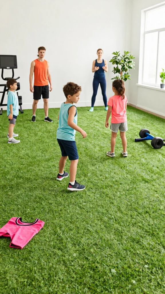 11 Home Gym Turf Ideas for a Versatile, Functional Training Floor - 3. Soft Landing: Safety with Turf Surfaces 1