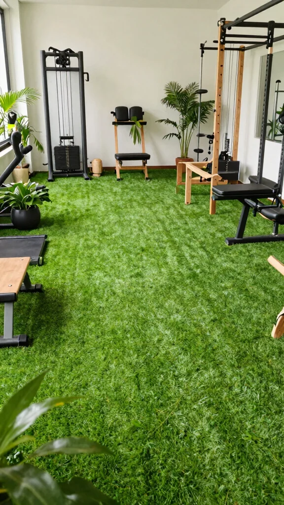 11 Home Gym Turf Ideas for a Versatile, Functional Training Floor - 4. Eco-Friendly Flooring for Green Living 1