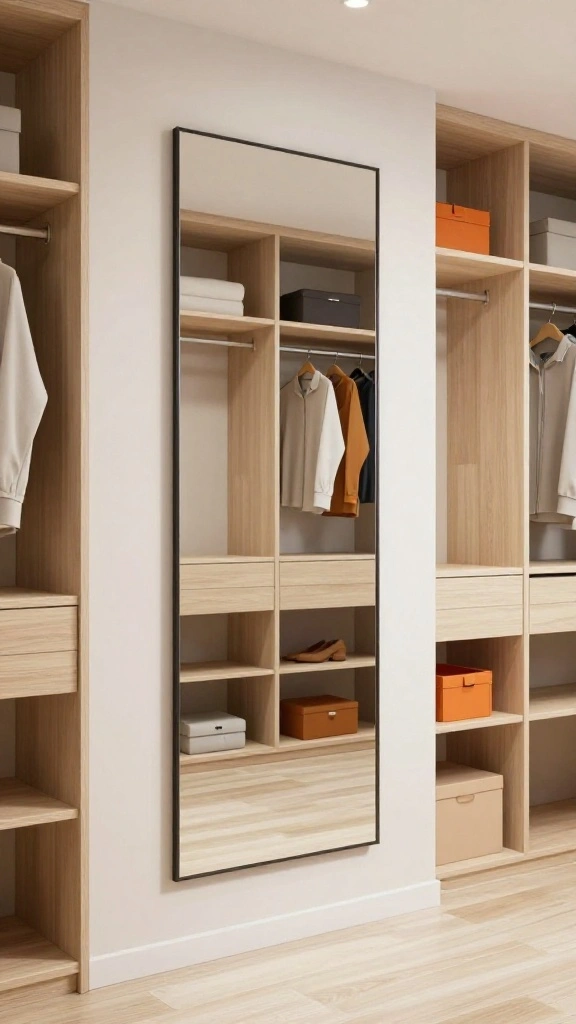 11 Walk-in Closet Mirror Ideas That Add Light and Full-Length Views - 5. Frameless Mirrors 1