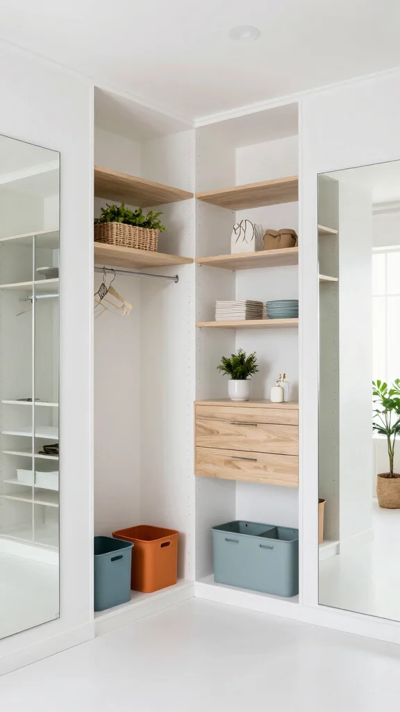 11 Walk-in Closet Paint Color Ideas That Make Getting Dressed More Fun - 3. Crisp White 1