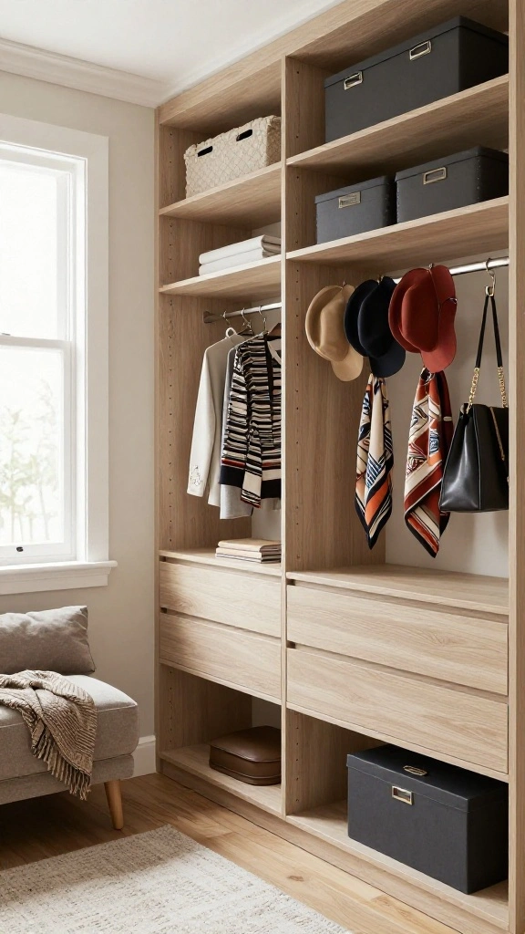 11 Walk-in Closet System Ideas for Maximum Storage in Any Size - 2. Vertical Storage Solutions 1