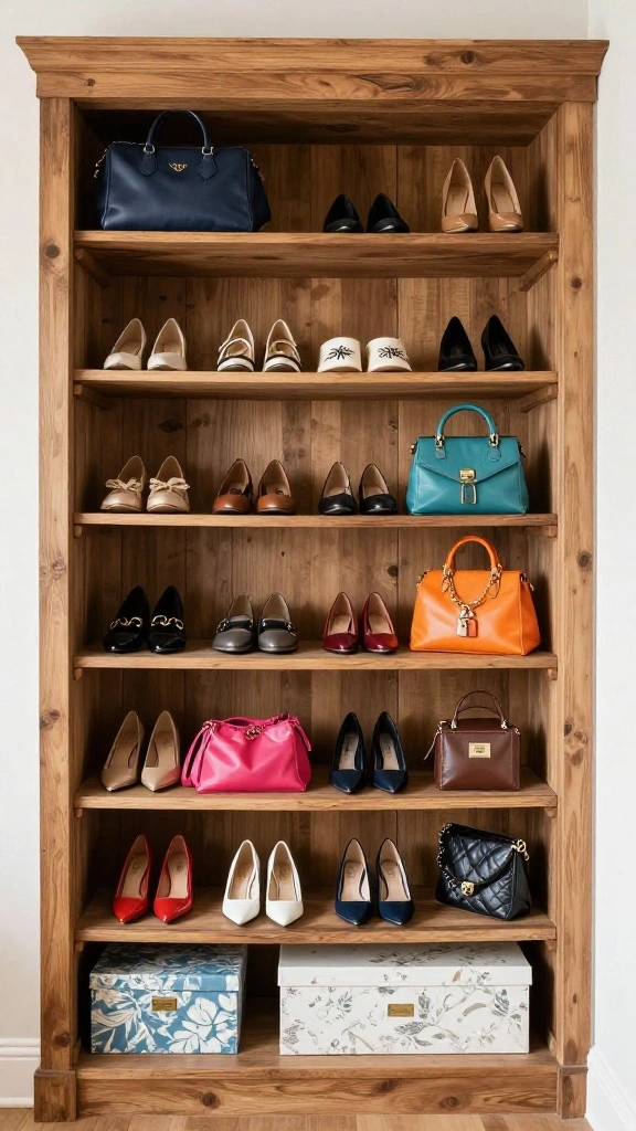 11 Walk-in Closet System Ideas for Maximum Storage in Any Size - 9. Open Shelving Displays 1