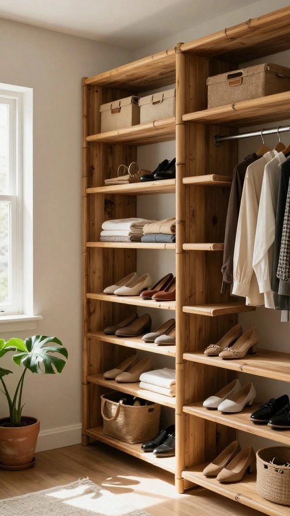 11 Walk-in Closet Trends in 2026 to Upgrade Your Dressing Space - 1. Eco-Friendly Materials Take Center Stage 1