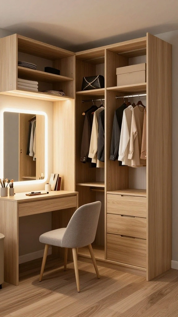 11 Walk-in Closet Trends in 2026 to Upgrade Your Dressing Space - 8. Multi-Functional Spaces for Versatility 1