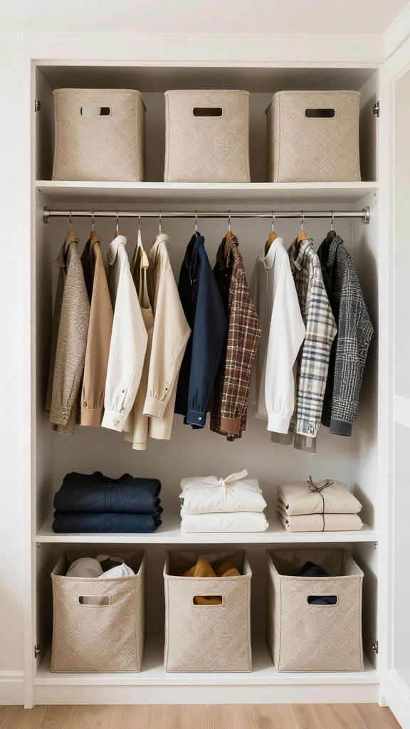 12 DIY Walk-in Closet Ideas That Look Like a Professional Build - 12. Seasonal Rotation 1
