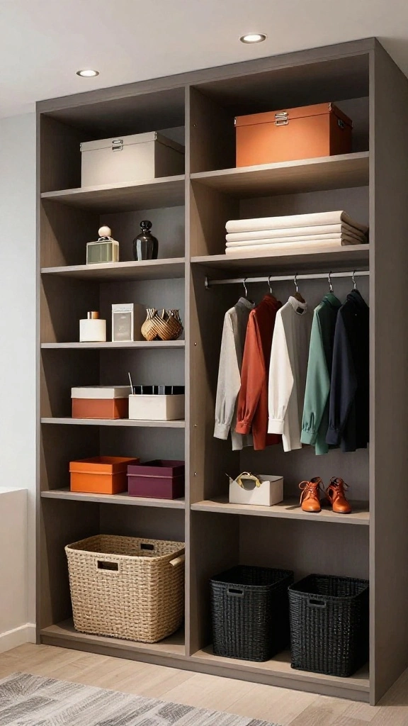 12 DIY Walk-in Closet Ideas That Look Like a Professional Build - 3. Opt for Open Shelving 1