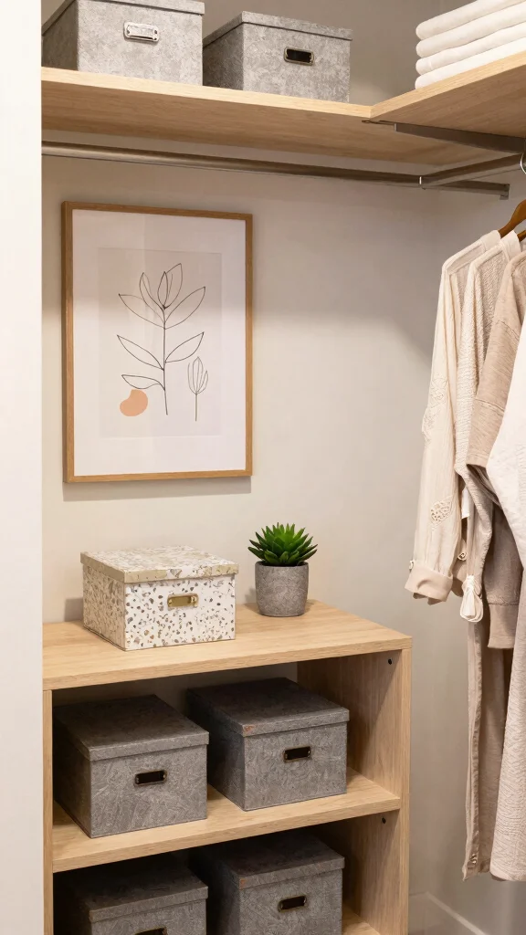 12 DIY Walk-in Closet Ideas That Look Like a Professional Build - 6. Personalize with Decor 1