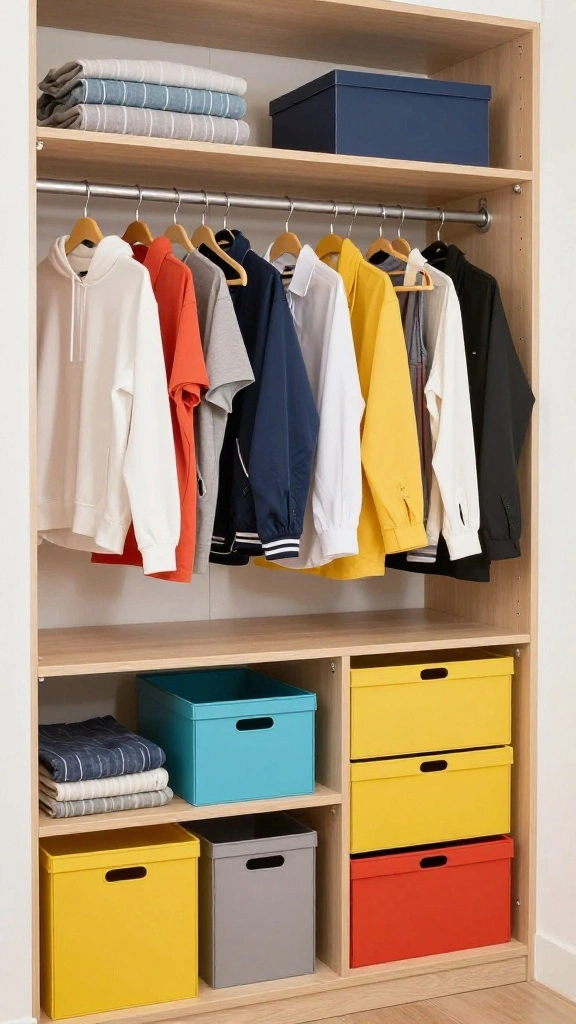 12 DIY Walk-in Closet Ideas That Look Like a Professional Build - 8. Color Coordination 1