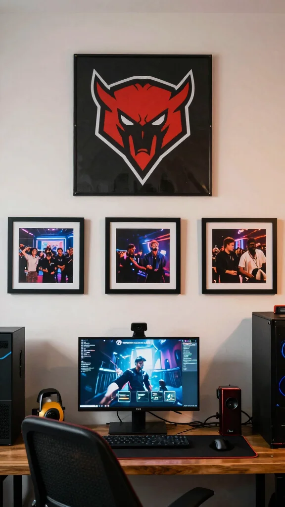 12 Game Room Entertainment Center Ideas for the Ultimate Screen Wall - 12. Personal Touches 1