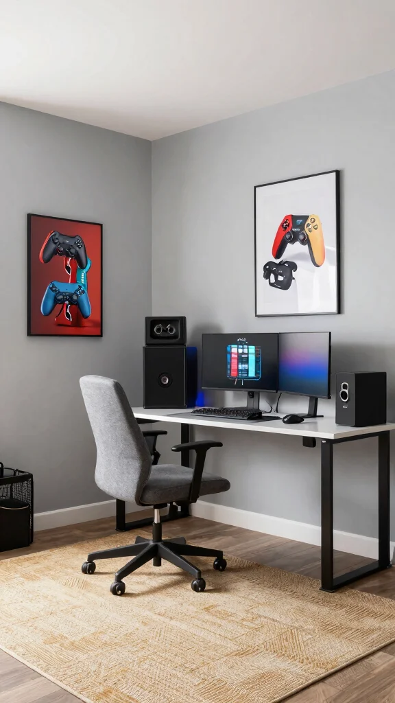 12 Game Room Paint Colors That Set the Right Mood and Energy - 8. Soft Gray 1