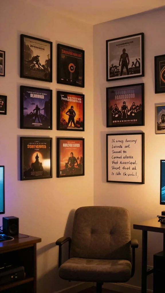 12 Game Room Wall Art Ideas for a Personalized Immersive Space - 5. Art from Game Soundtracks 1