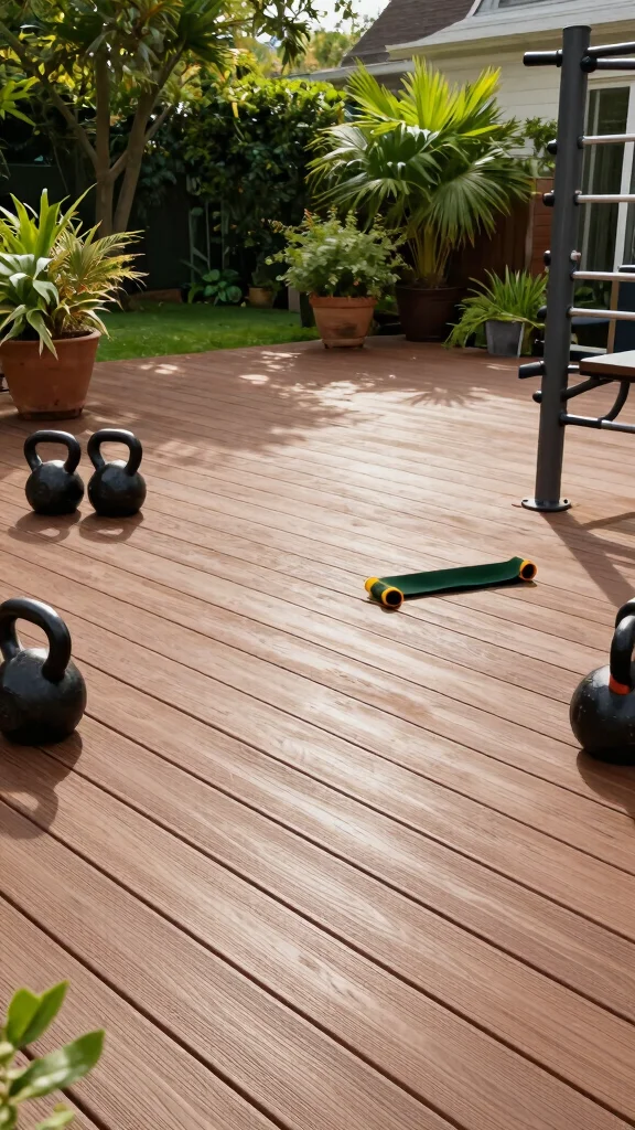 12 Home Gym Flooring Ideas From Rubber Tiles to Luxury Vinyl - 12. Outdoor Flooring for Open-Air Gyms 1