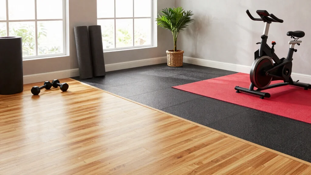12 Home Gym Flooring Ideas From Rubber Tiles to Luxury Vinyl