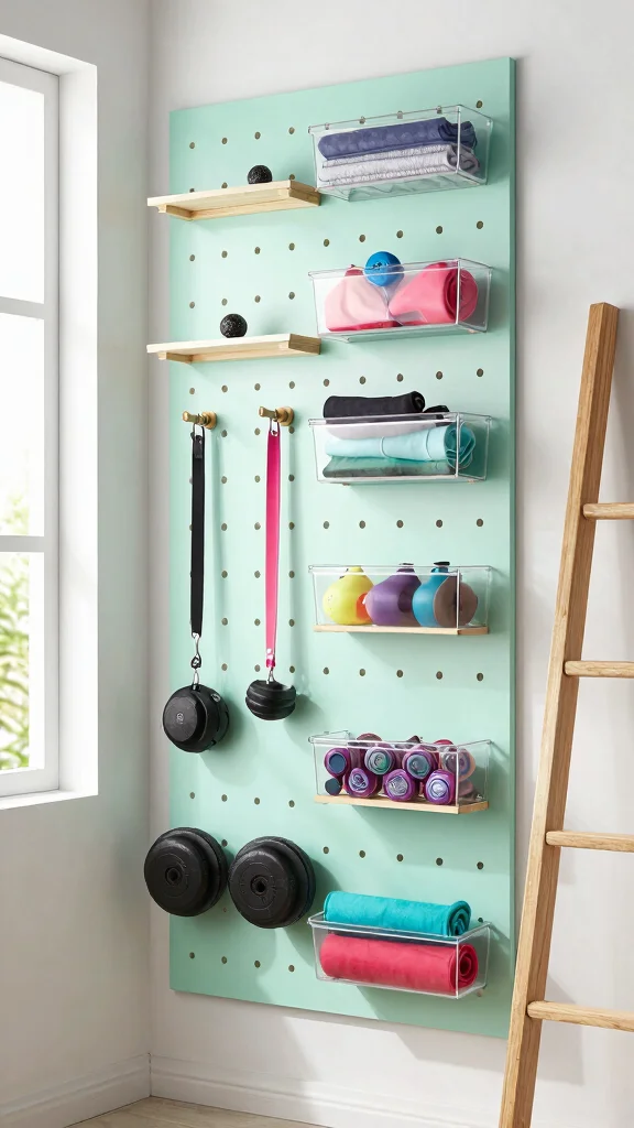 12 Home Gym Interior Design Ideas for a Space You Want to Use Every Day - 1. Vertical Storage Solutions 1