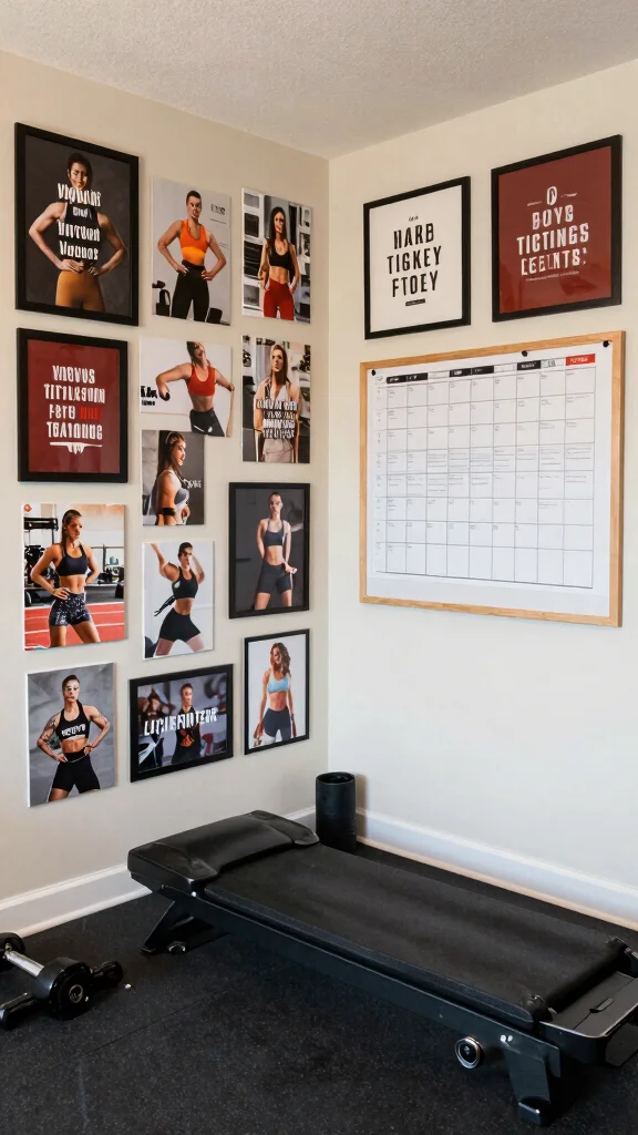 12 Home Gym Interior Design Ideas for a Space You Want to Use Every Day - 10. Personalized Touches 1