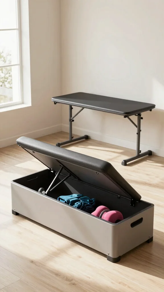12 Home Gym Interior Design Ideas for a Space You Want to Use Every Day - 2. Multi-Functional Furniture 1