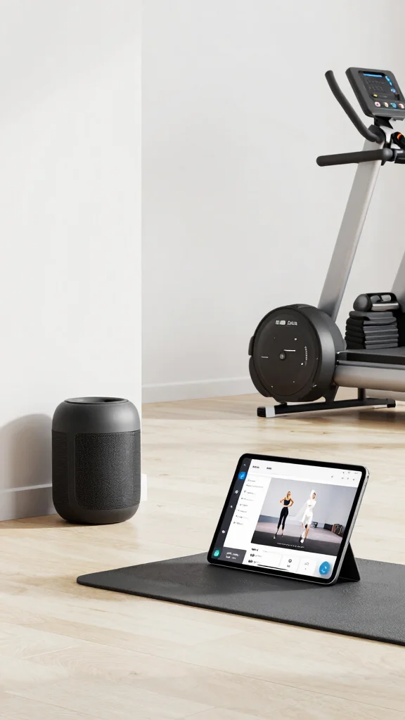 12 Home Gym Interior Design Ideas for a Space You Want to Use Every Day - 9. Tech Integration 1