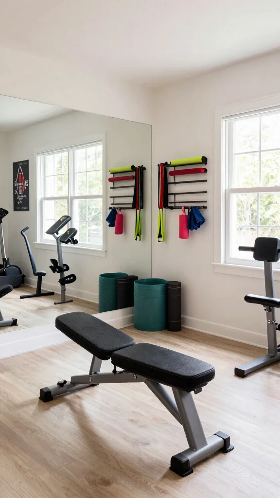 12 Home Gym Layout Ideas for Every Room Shape and Equipment Type - 10. Home Gym Studio 1