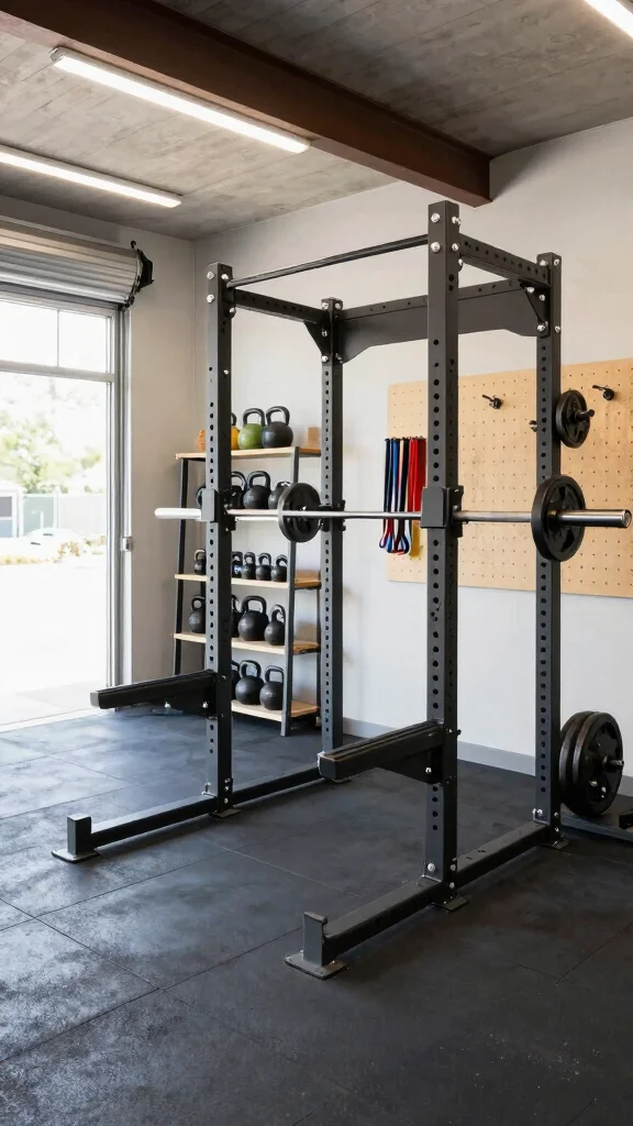 12 Home Gym Layout Ideas for Every Room Shape and Equipment Type - 6. Garage Gym Revolution 1