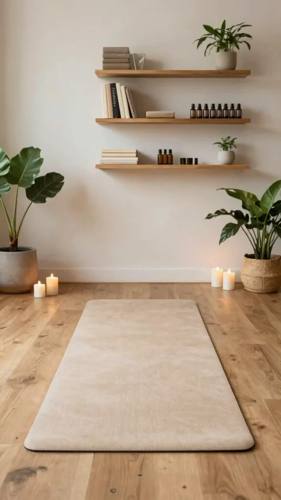 12 Home Gym Layout Ideas for Every Room Shape and Equipment Type - 9. Minimalistic Zen Gym 1