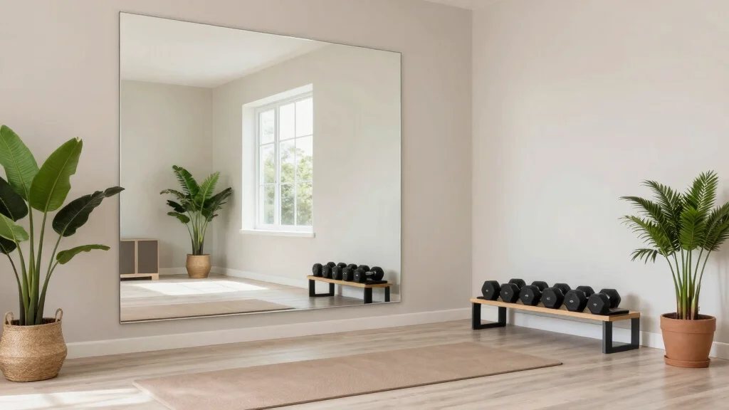12 Home Gym Mirror Ideas for Better Visibility and a Bigger Space