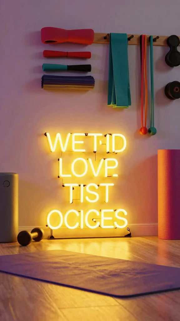 12 Home Gym Neon Sign Ideas That Keep You Motivated Every Session - 2. Motivational Quotes that Resonate 1